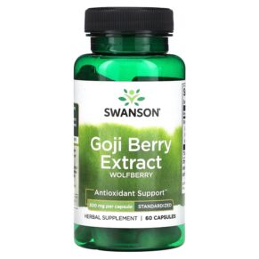 Swanson Goji Berry Extract 500 mg 60 viên 087614141497