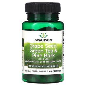 Swanson Grape Seed Green Tea & Pine Bark Complex 60 viên 087614110240