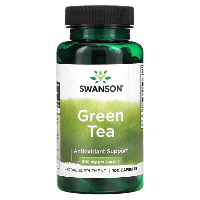 Swanson Green Tea 500 mg 100 Capsules 1 Swanson Green Tea 500 mg 100 viên 087614019772
