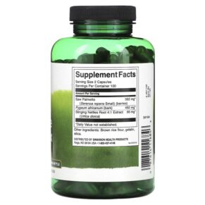 Swanson Herbal Prostate Complex with Saw Palmetto Pygeum and Stinging Nettle 200 Capsules 087614116846
