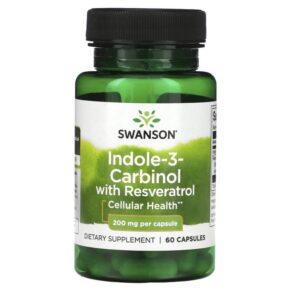 Swanson Indole-3-Carbinol + Resveratrol 200 mg 60 viên 087614023151