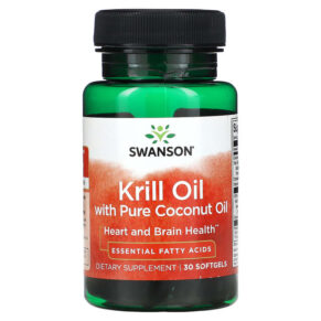 Swanson Krill Oil + Pure Coconut Oil 30 viên 087614170893