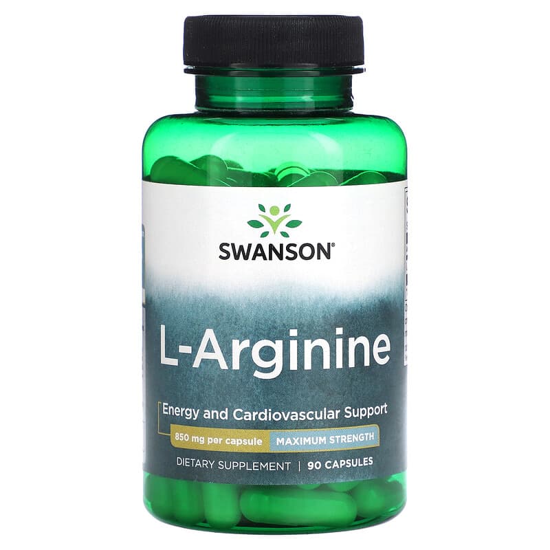 Swanson L-Arginine Maximum Strength 850 mg 90 viên 087614117133