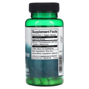 Swanson L-Methionine Featuring AjiPure 500 mg 60 Veggie Caps 3 Swanson L-Methionine Featuring AjiPure 500 mg 60 Veggie Caps 087614024516