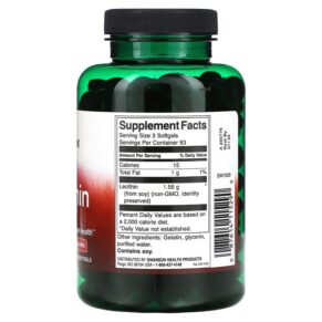 Swanson Lecithin 520 mg 250 Softgels 3 Swanson Lecithin 520 mg 250 Softgels 087614115290