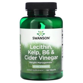 Swanson Lecithin Kelp B6 & Cider Vinegar Extra Strength 120 viên 087614040387