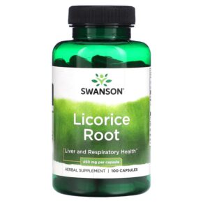 Swanson Licorice Root 450 mg 100 viên 087614015217