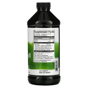 Swanson Liquid Chlorophyll 100 mg 16 fl oz (473 ml) 087614060316
