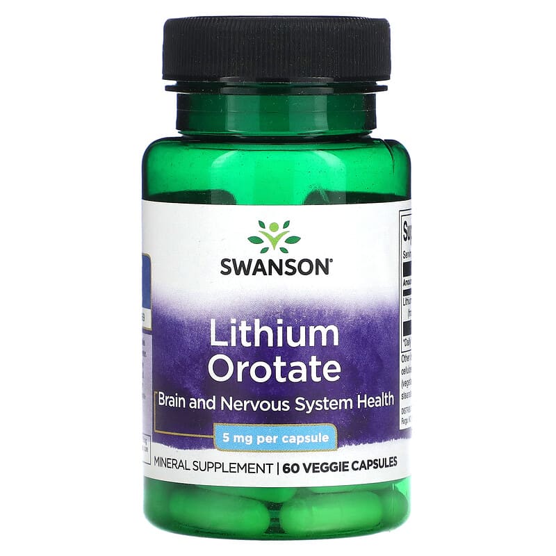 Swanson Lithium Orotate 5 mg 60 viên 087614029139