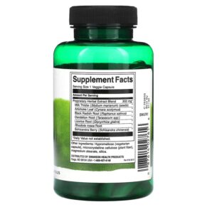 Swanson Liver Tone 300 mg 120 Veggie Capsules 087614027616