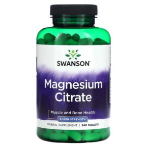 Swanson Magnesium Citrate 240 viên 087614210827