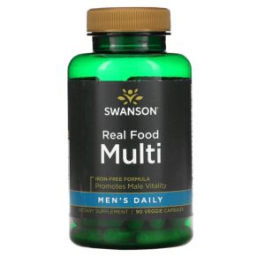 Swanson Men's Daily Real Food Multi Iron-Free 90 viên 087614210360