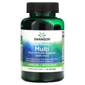 Swanson Multi Plus Immune Support + Iron High Potency 120 viên 087614014906
