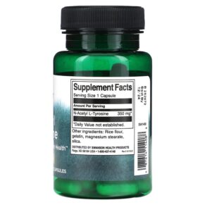 Swanson N-Acetyl L-Tyrosine 350 mg 60 Capsules 3 Swanson N-Acetyl L-Tyrosine 350 mg 60 Capsules 087614114088