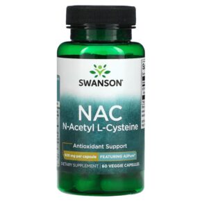 Swanson NAC N-Acetyl L-Cysteine 600 mg 60 viên 087614024585