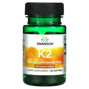 Swanson Natural Vitamin K2 100 mcg 30 viên 087614026725