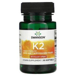 Swanson Natural Vitamin K2 50 mcg 30 viên 087614026718