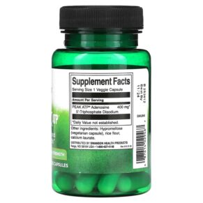 Swanson Peak ATP Maximum Strength 400 mg 30 Veggie Capsules 087614029467