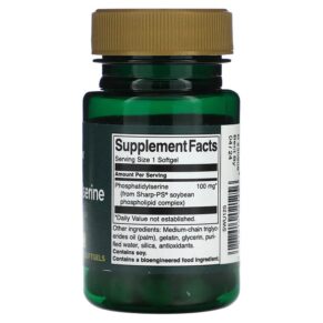 Swanson Phosphatidylserine 100 mg 30 Softgels 087614021256