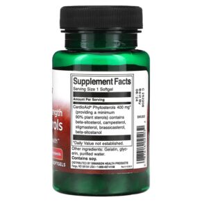 Swanson Plant Sterols Maximum Strength 60 Softgels 087614025032