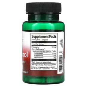Swanson Policosanol 20 mg 60 Capsules 087614022048