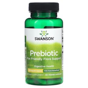 Swanson Prebiotic For Friendly Flora Support 375 mg 60 viên 087614190327