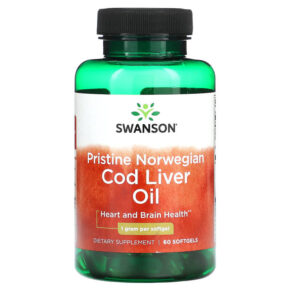 Swanson Pristine Norwegian Cod Liver Oil 1 g 60 viên 087614170480
