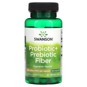 Swanson Probiotic + Prebiotic Fiber 500 Million CFU 60 viên 087614190389