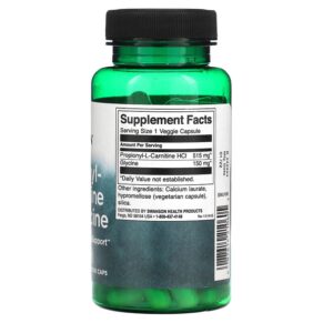 Swanson Propionyl-L-Carnitine with Glycine 60 Veggie Caps 087614210605