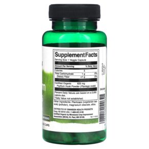 Swanson Psyllium Husks 60 Veggie Caps 087614029641