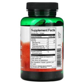 Swanson Pumpkin Seed Oil 1.000 mg 100 Softgels 087614013640