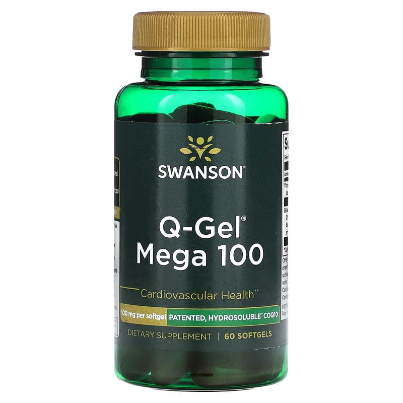 Swanson Q-Gel Mega 100 100 mg 60 Softgels 1 Swanson Q-Gel Mega 100 100 mg 60 viên 087614021669