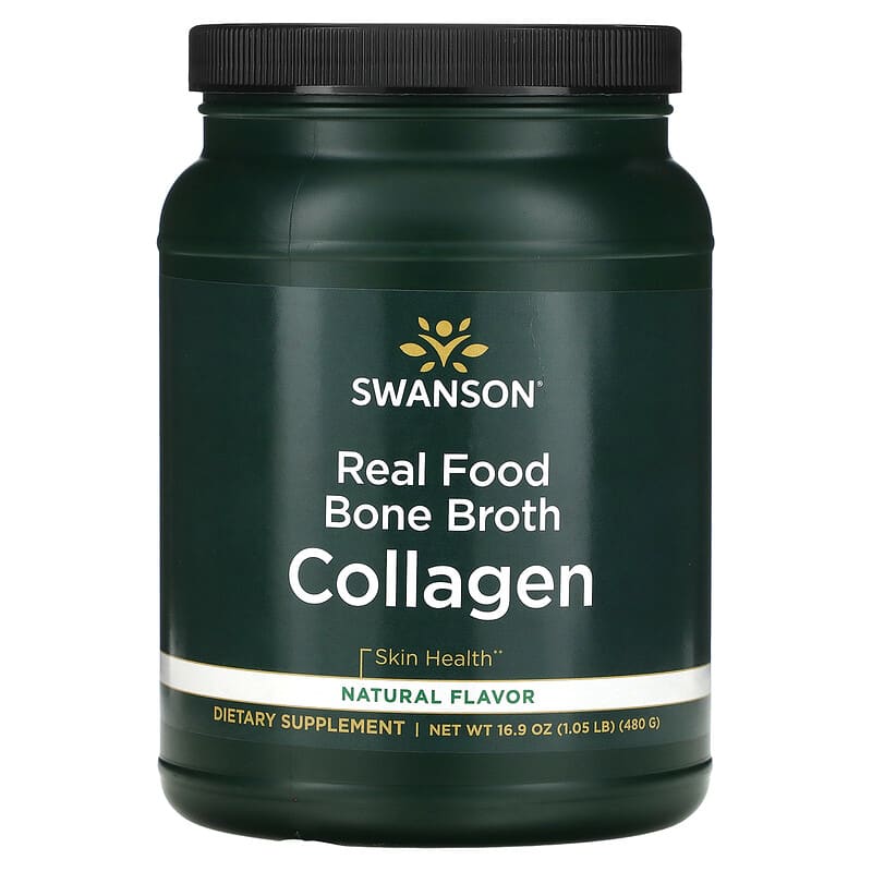 Swanson Real Food Bone Broth Collagen 1.05 lbs (480 g) 087614210636