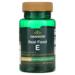 Swanson Real Food E 400 IU 60 viên 087614115825
