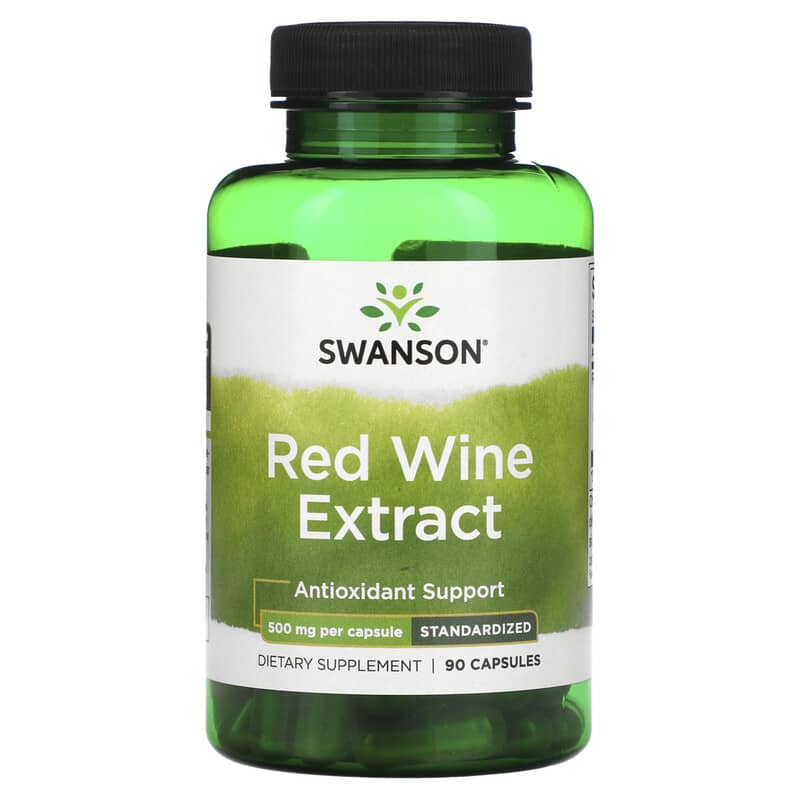 Swanson Red Wine Extract 500 mg 90 viên 087614141176