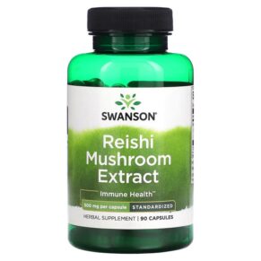 Swanson Reishi Mushroom Extract Standardized 500 mg 90 viên 087614141435