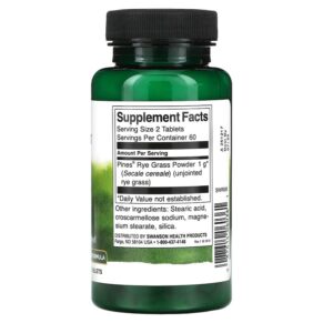 Swanson Rye Grass 500 mg 120 Tablets 3 Swanson Rye Grass 500 mg 120 Tablets 087614060361