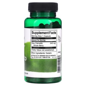 Swanson Saw Palmetto 540 mg 100 Capsules 087614019093