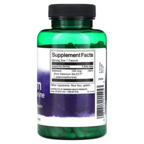 Swanson Selenium L-Selenomethionine 100 mcg 300 Capsules 087614015453