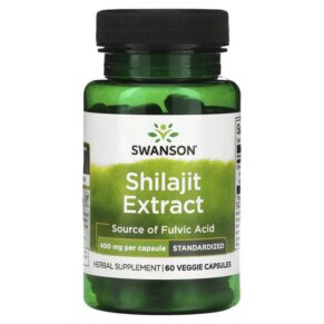 Swanson Shilajit Extract Standardized 400 mg 60 viên 087614142050
