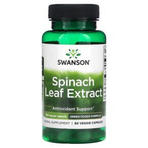 Swanson Spinach Leaf Extract 650 mg 60 viên 087614060873