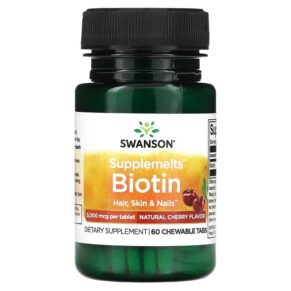 Swanson Supplemelts Biotin Natural Cherry 5.000 mcg 60 viên 087614115467