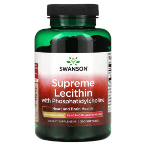 Swanson Supreme Lecithin + Phosphatidylcholine 400 mg 300 viên 087614117034