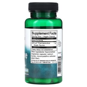 Swanson Taurine 1.000 mg 60 Veggie Caps 087614027364