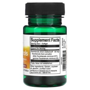 Swanson Tocotrienols 50 mg 60 Softgels 087614025261