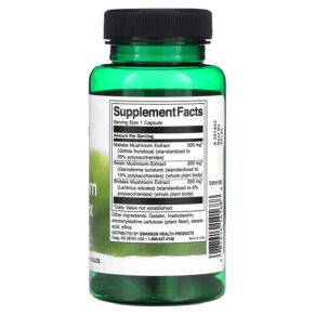 Swanson Triple Mushroom Complex 60 Capsules 087614141688