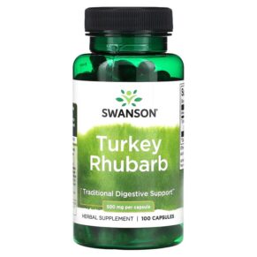 Swanson Turkey Rhubarb 500 mg 100 viên 087614110400