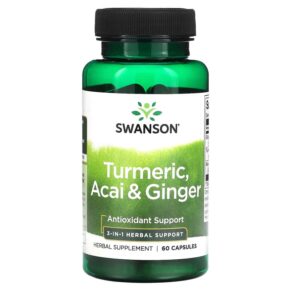 Swanson Turmeric Acai & Ginger 60 viên 087614115863