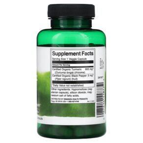 Swanson Turmeric & Black Pepper 90 Veggie Capsule 087614118772