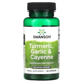 Swanson Turmeric Garlic & Cayenne 60 viên 087614115757